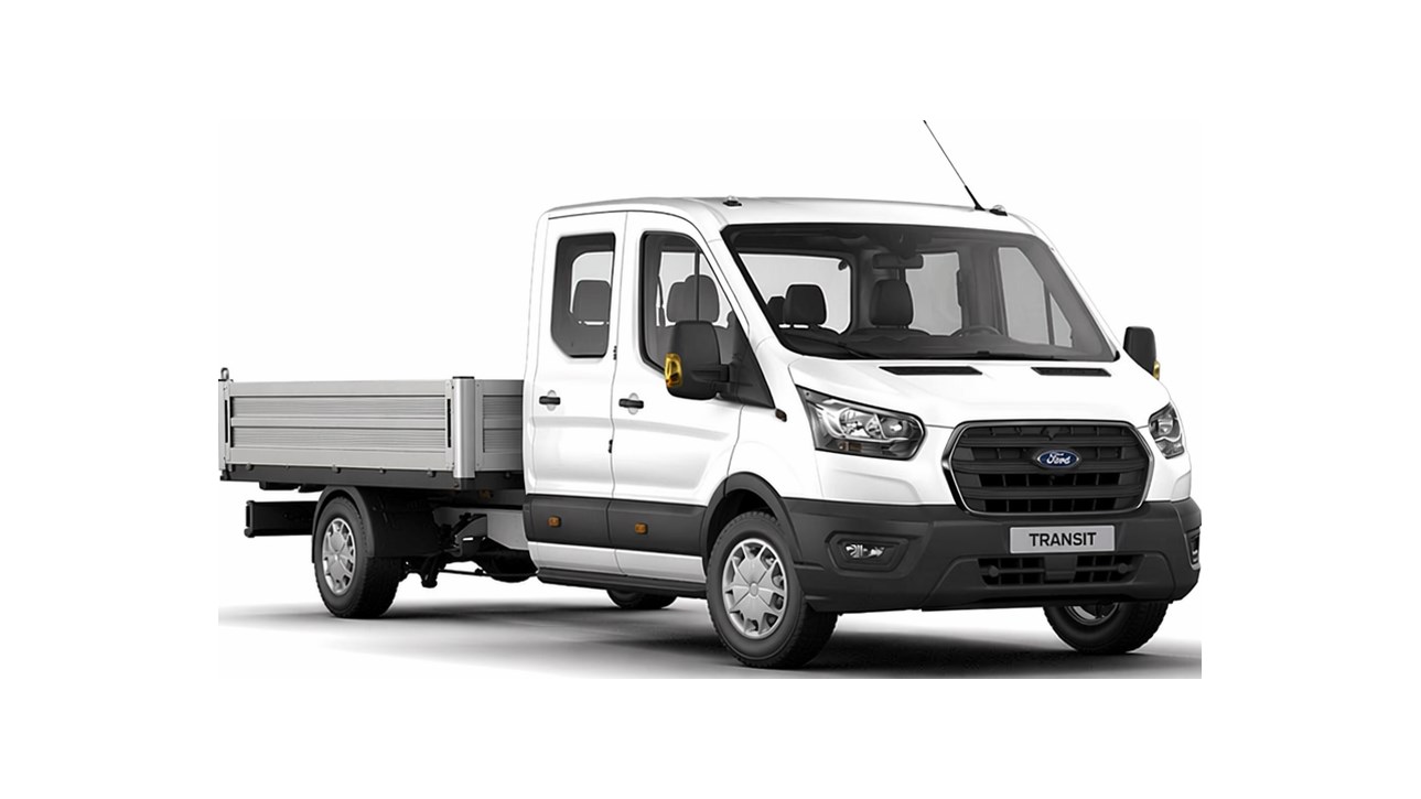 Transit valník dvojkabina (7 místa)